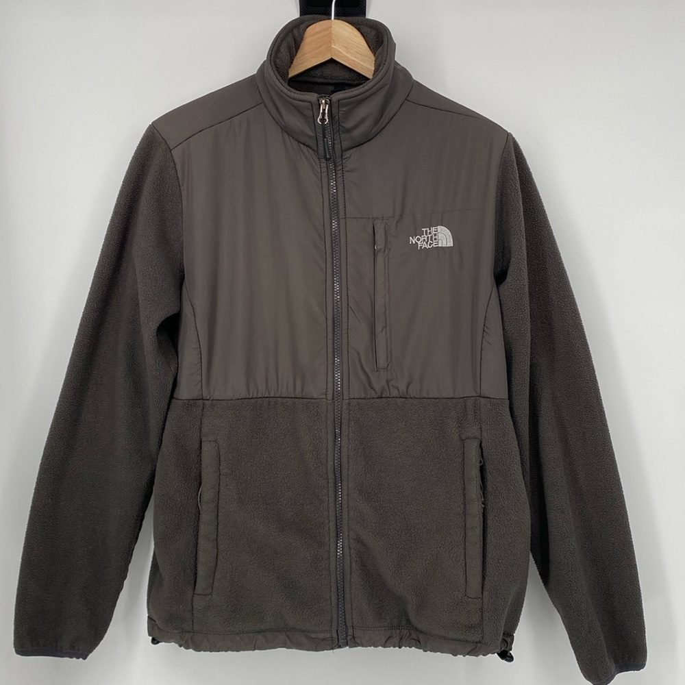 The North Face Jacket Adult Medium Gray Fleece Full Zip Denali Women's